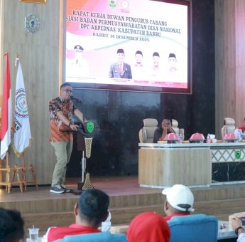 Buka Raker Abpednas Barru, Wabup Abustan Tekankan Peran BPD Kawal Dana Desa