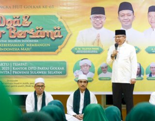 Puncak HUT Golkar ke-61, Taufan Pawe Pimpin Doa Untuk Korban Bencana Sumatera dan Aceh