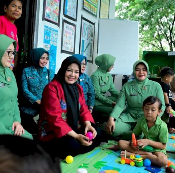 Fatmawati Rusdi Kunjungi Posyandu Matahari Gowa, Jaga Komitmen Penurunan Stunting Menuju 19 Persen