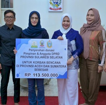 DPRD Sulsel Kumpulkan Donasi Rp113 Juta Untuk Korban Bencana Aceh dan Sumatera