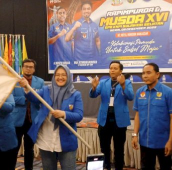 Aklamasi, Vonny Ameliani Suardi Terpilih Nakhodai KNPI Sulsel Periode 2025-2028