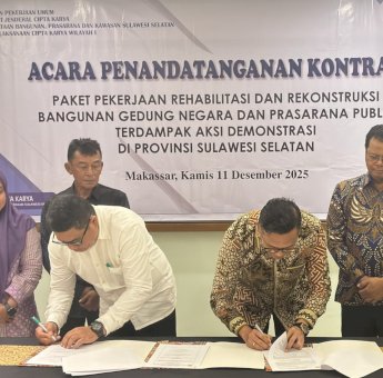 Rehabilitasi Gedung DPRD Sulsel Resmi Dimulai, Tahap Pertama Dijadwalkan Rampung Juni 2026