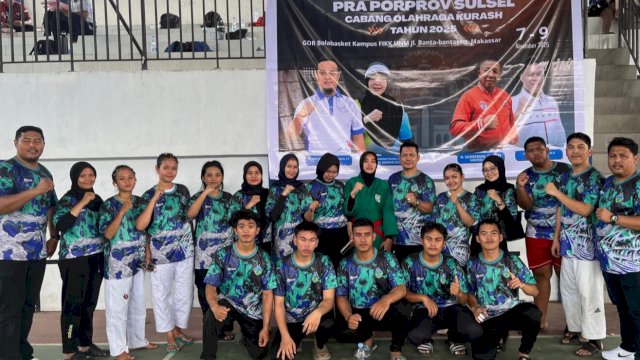 Cabor Kurash Kota Makassar menorehkan prestasi membanggakan dengan meloloskan seluruh atletnya pada ajang Pra Porprov Sulawesi Selatan 2025. (Foto: Istimewa)