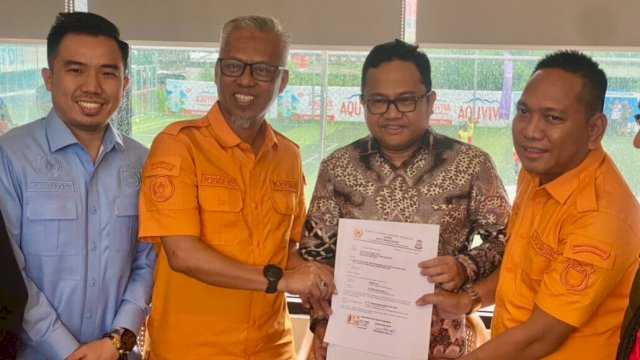 KONI Makassar resmi menyatakan dukungan kepada Darmawangsyah Muin (DM) untuk maju sebagai calon Ketua Umum KONI Sulsel pada Musprov yang akan digelar pada 19 November 2025. (Foto: Istimewa)