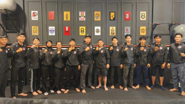 Tim Kickboxing Makassar siap berlaga pada Babak Kualifikasi Pekan Olahraga Provinsi (BK Porprov) 2025 di Tana Toraja pada 17-19 November 2025. (Foto: Istimewa)