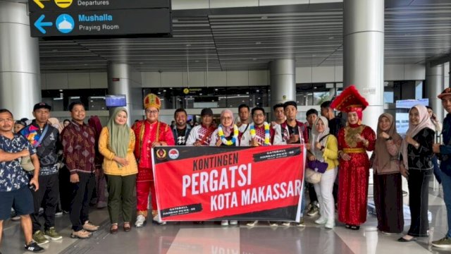 Tim Gateball Kota Makassar ambil bagian dalam Open Turnamen Hari Bakti Pekerjaan Umum (Harbak PU) Ke-80 yang digelar di Palu, Sulawesi Tengah, pada 27-30 November 2025. (Foto: Istimewa)
