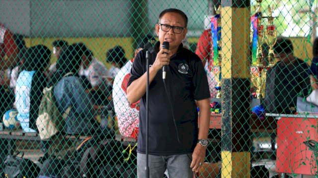 Kejuaraan Bola Tangan Wali Kota Cup II 2025 resmi dibuka di Lapangan Super Futsal, Jalan Rutan, Makassar, Kamis (4/12/2025). (Foto: Istimewa)