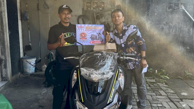 Program Geber Hadiah Yamaha terus menjadi magnet bagi pelanggan setia, terutama para pengguna dan pembeli produk MAXI Yamaha. (Foto: Istimewa)