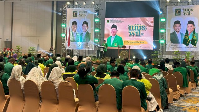 Musyawarah Wilayah (Muswil) DPW PPP Sulawesi Selatan yang digelar di Hotel Claro, Jalan AP Pettarani, Makassar, Senin (22/12/2025). (Foto: Istimewa)