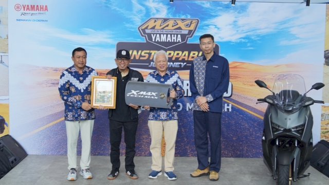 Yamaha menggelar event seremoni penyambutan untuk Daeng dengan tajuk MAXI Unstoppable Journey di Yamaha Flagship Shop Cempaka Putih Jakarta, Jumat (19/12/2025). (Foto: Istimewa)