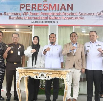 Angkat Ikon Geopark di Bandara Hasanuddin, Gubernur Sulsel: Gerbang Awal Promosi Pariwisata Sulsel