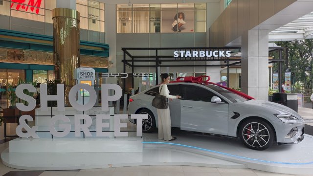 Program Shop & Greet yang dihadirkan NIPAH PARK dan MaRI Makassar menghadirkan hadiah spesial yakni satu unit mobil BYD Seal. (Dok. NIPAH PARK) 
