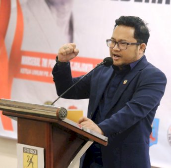 DM Ajak Pengurus FORKI Sulsel Kuatkan Potensi Atlet Karate