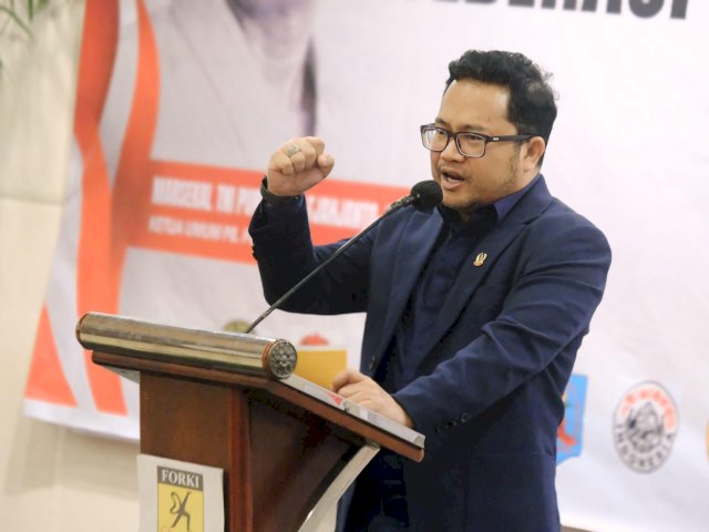 DM Ajak Pengurus FORKI Sulsel Kuatkan Potensi Atlet Karate