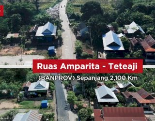 Lewat Bantuan Keuangan Pemprov Sulsel, Jalan Kota di Sidrap Hingga Tellu Limpoe Sudah Rampung