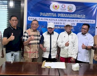 Amirullah Nur Jadi Calon Pertama yang Kembalikan Formulir Pendaftaran Ketua Akuatik Sulsel