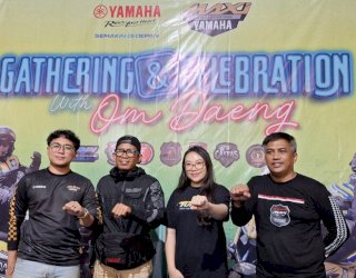 Motivasi Rider untuk Touring Luar Negeri, PT SJAM dan Komunitas Yamaha XMAX di Makassar Hadirkan Om Daeng