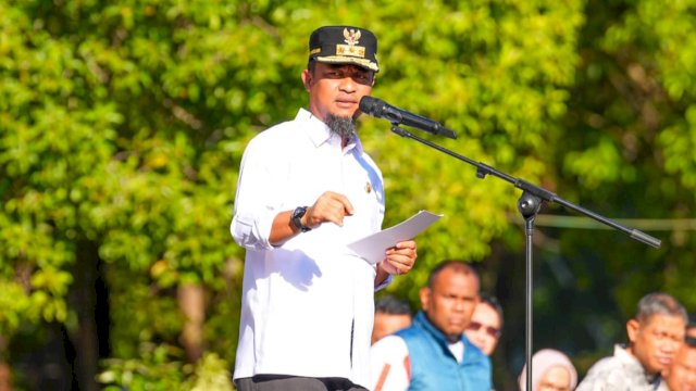 Gubernur Sulawesi Selatan, Andi Sudirman Sulaiman menyampaikan imbauan dalam rangka menyambut Bulan Suci Ramadan 1447 Hijriah. (Foto: Istimewa)