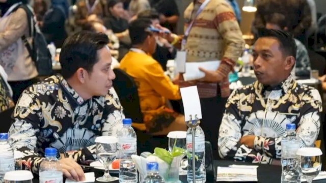 Bupati Sidrap, Syaharuddin Alrif saat menghadiri pembukaan Rakernas XVII Asosiasi Pemerintah Kabupaten Seluruh Indonesia (Apkasi) di Hotel Aston, Batam, Minggu (18/1/2026). (Foto: Istimewa)