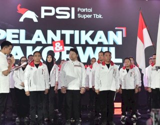 Kaesang Lantik Pengurus DPW PSI Sulsel dan 24 DPD PSI se Sulsel, Ada Nama Wabup Sidrap dan Pinrang
