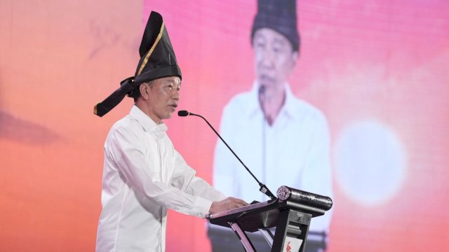 Joko Widodo saat memberikan arahan dalam Rakernas PSI di Hotel Claro, Jalan AP Pettarani, Makassar, Sabtu (31/1/2026). (Foto: Istimewa)