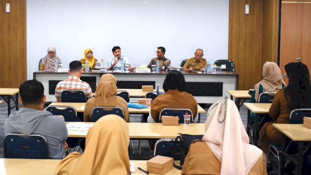 Dinas Kominfo Makassar menggelar Forum Perangkat Daerah untuk membahas penguatan digitalisasi dan integrasi layanan publik di Ballrom Makassar Government Center (MGC) Lantai 1, Selasa (3/2/2026). (Foto: Istimewa)
