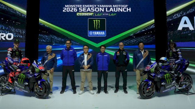 Tim Monster Energy Yamaha MotoGP 2026 resmi meluncur dalam event spektakuler di Jakarta pada 21 Januari 2026 yang menandai dimulainya era V4. (Foto: Istimewa)