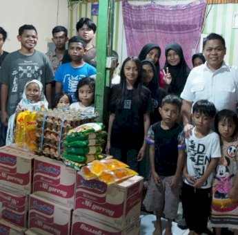 Momen HUT Gerindra ke-18, Yasir Machmud Salurkan Bantuan ke Panti Asuhan di Makassar