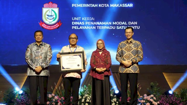DPM-PTSP Kota Makassar berhasil mengukir sejarah dengan meraih predikat Wilayah Bebas dari Korupsi (WBK) dari KemenPAN-RB. (Foto: Istimewa)