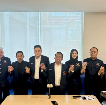 Konsolidasi Perdana Sepeninggal RMS, Syahar Tegaskan NasDem Sulsel Tetap Solid dan Utuh