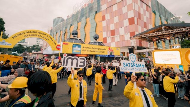 Indosat melalui brand IM3 luncurkan kampanye &ldquo;IM3 SATSPAM+ Amankan Pejuang Ramadan&rdquo;. Hadirkan inovasi terbaru melalui perlindungan WhatsApp Call pertama di Indonesia. (Dok. Indosat)