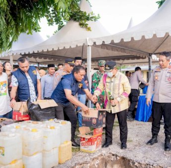 Pemkab Buteng Apresiasi Polres: Pemusnahan Miras Wujud Sinergi Jaga Kondusivitas Daerah