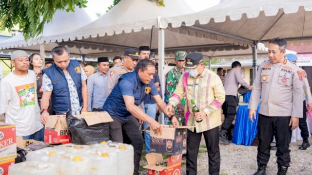 Pemkab Buteng Apresiasi Polres: Pemusnahan Miras Wujud Sinergi Jaga Kondusivitas Daerah