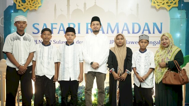 PLN UIP Sulawesi melalui UPP Sulteng menyalurkan bantuan pendidikan, hingga kepada pelaku UMKM di sela-sela Safari Ramadan, kemarin. (Dok. Humas PLN UIP Sulawesi) 