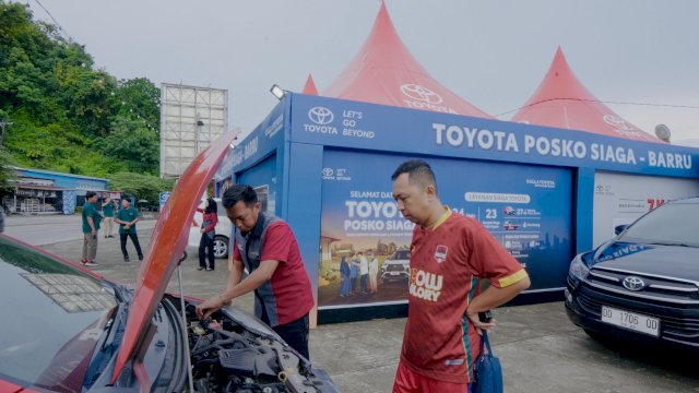 Melalui program Layanan Siaga Toyota, Kalla Toyota menyiapkan layanan hingga 24 jam pada sejumlah jalur mudik Lebaran IdulFitri. (Dok. Kalla Toyota)