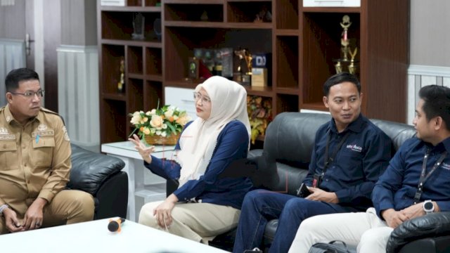 Pemkab Sidrap menggelar Rakor bersama PT Telkom Indonesia guna membahas penataan infrastruktur telekomunikasi di wilayah Kabupaten Sidrap, Senin (2/3/2026). (Foto: Humas Pemkab Sidrap)