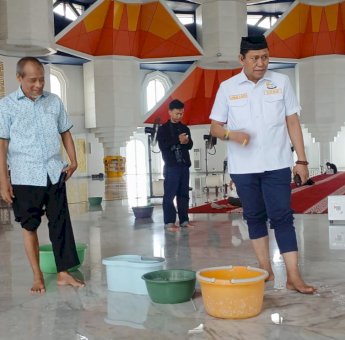 Komisi D DPRD Sulsel Temukan Masjid 99 Kubah Masih Bocor Walau Sudah Rehabilitasi