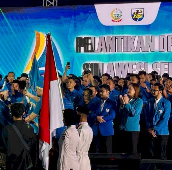 Dibawah Nakhoda Fadel Tauphan Ansar, 480 Pengurus DPD I KNPI Sulsel Periode 2026-2029 Resmi Dilantik