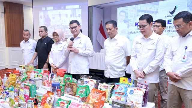 BPOM menemukan 56.027 produk pangan olahan yang tidak memenuhi ketentuan selama intensifikasi pengawasan pangan Ramadan dan menjelang Idulfitri 1447 Hijriah/2026. (Foto: Istimewa)