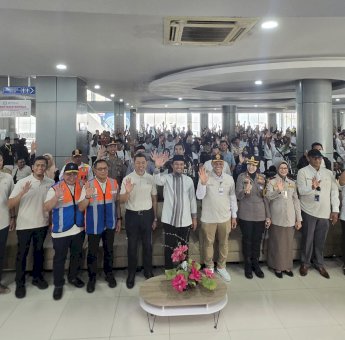 Program Mudik Gratis Aman Sampai Tujuan, PLN Berangkatkan 500 Pemudik dari Makassar