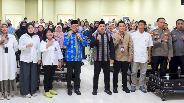 Sosialisasi program Makan Bergizi Gratis (MBG) bersama mitra kerja sukses diselenggarakan di Aula Mandalika Wisma BGTK NTB, Kota Mataram, Senin (16/3/2026). (Foto: Istimewa)