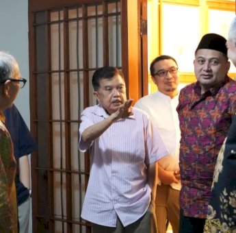 Munafri dan Melinda Sowan ke JK, Rawat Silaturahmi di Momen Idulfitri 1447 H