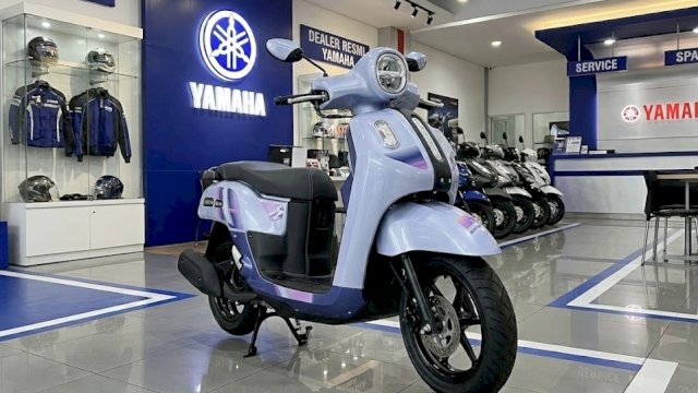 Yamaha menghadirkan warna Special Edition untuk Fazzio Hybrid, yaitu Starry Night. (Foto: Istimewa)
