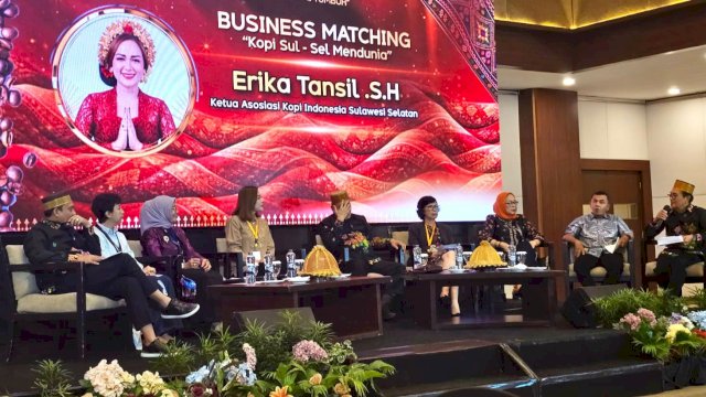 Asosiasi Kopi Indonesia (ASKI) Sulawesi Selatan turut ambil bagian dalam gelaran PSBM XXVI tahun 2026 melalui kegiatan business matching bertajuk &ldquo;Kopi Sulsel Mendunia", Kamis (26/3/2026). (Foto: Istimewa)
