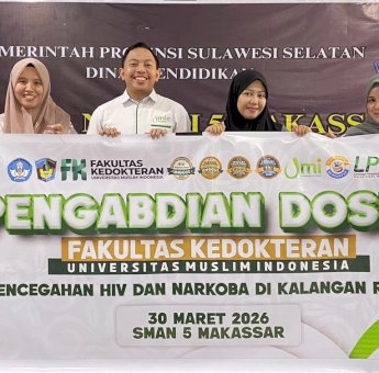 Pengabdian Dosen FK UMI di SMAN 5 Makassar: Edukasi Pencegahan HIV dan Narkoba di Kalangan Remaja