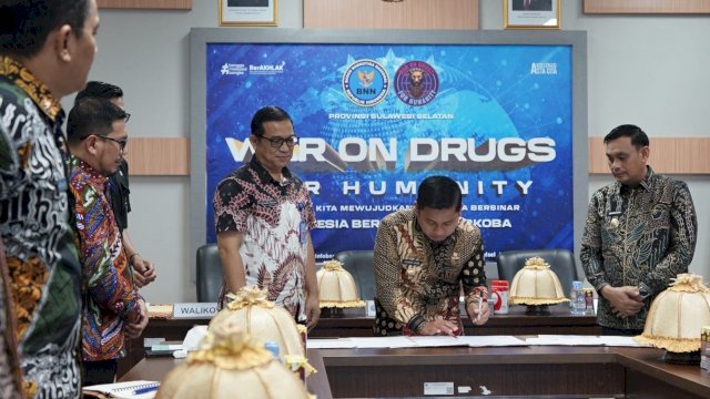 Sinergi Lawan Narkoba, Pemkot Parepare dan BNN Provinsi Sulawesi Selatan Teken Perjanjian Hibah di Makassar