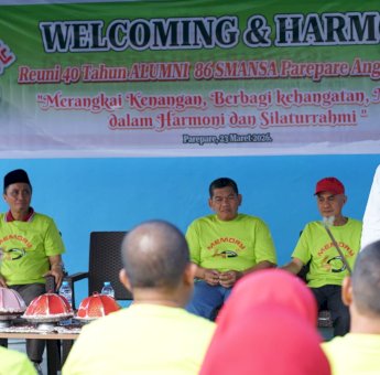Hadiri Reuni Smansa 86, Tasming Hamid Bangga Kekompakan Alumni Tetap Terjaga 40 Tahun
