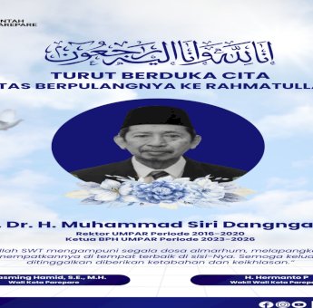Tasming Hamid Sampaikan Duka Mendalam atas Wafatnya Prof. Muhammad Siri Dangnga
