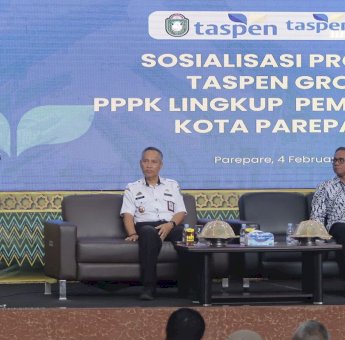 Wali Kota Parepare Tasming Hamid Hadiri Sosialisasi Program Taspen untuk PPPK
