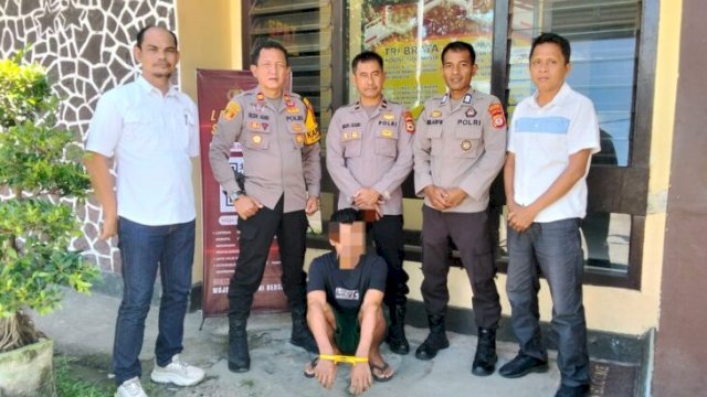 Sempat buron setahun, pelaku penikaman hingga tewas di Ujung Loe, Bulukumba berhasil ditangkap Polisi. [IST]